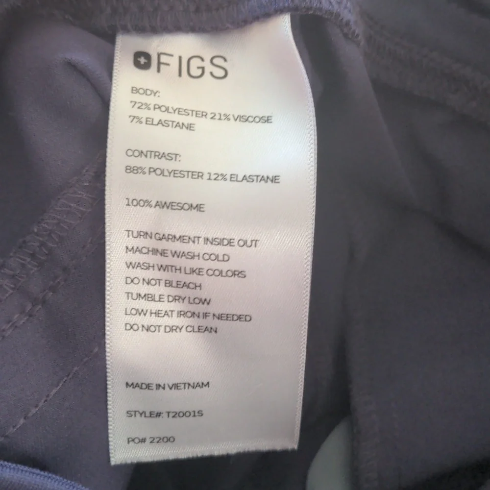 FIGS Axim 2.0 Men's Cargo Scrubs T2001S S/XS Purple Blue